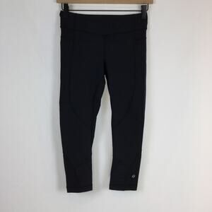 Lululemon Running Crops, size 4, Black